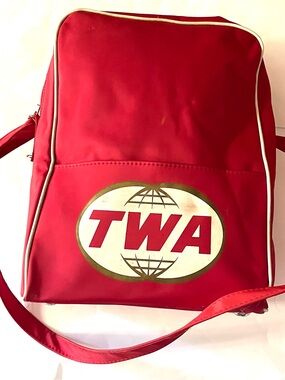 TWA Airlines Vintage Flight Shoulder Bag